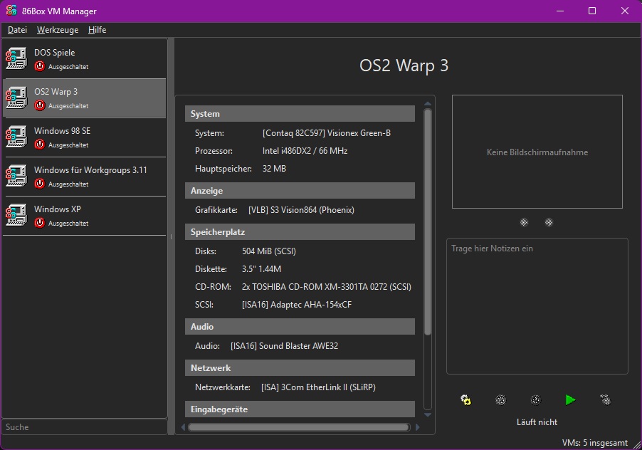 86Box_Manager 86Box_Manager