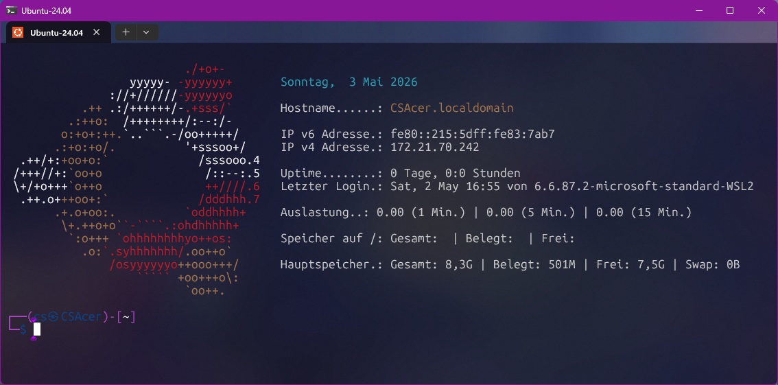 Ubuntu in WSL